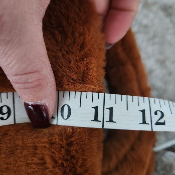 NA-KD Brown Furry Mini Tote Faux Fur Brand New with Tags - Picture 8 of 13